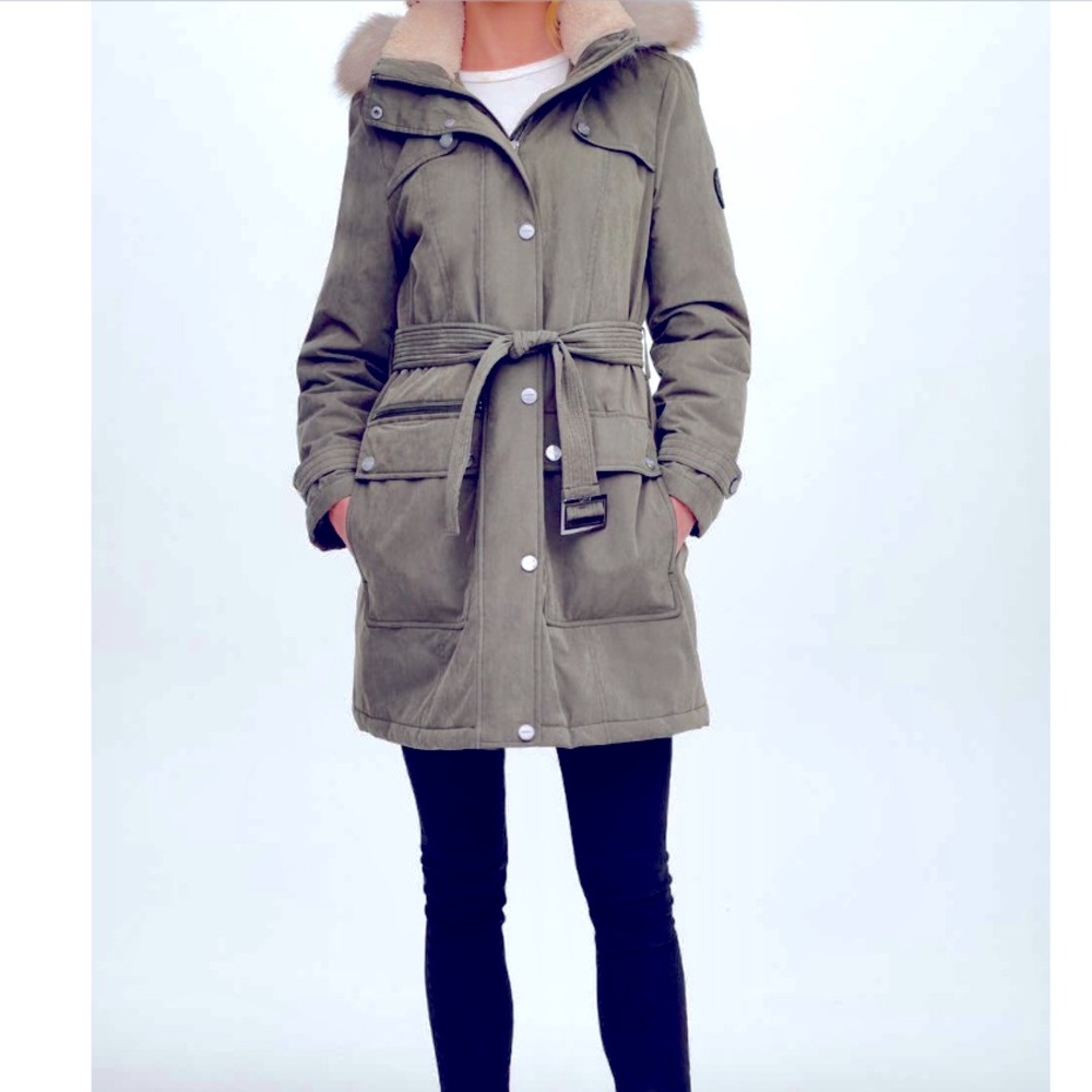DKNY hooded jacket / coat